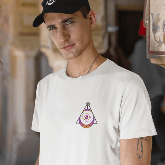 White T-shirt - Quantum Pulse