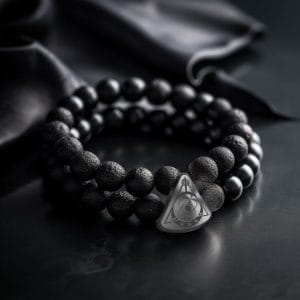 Stone & Silver Bracelet - Quantum Pulse