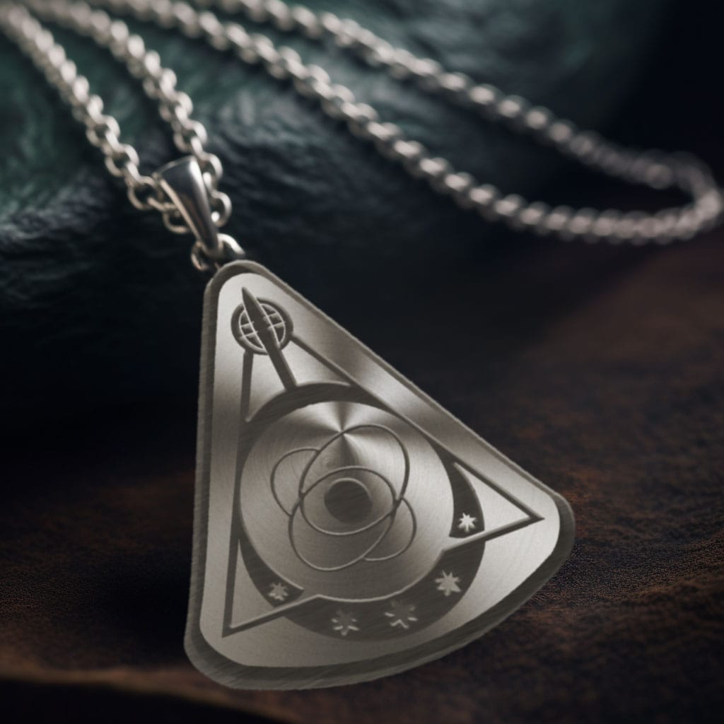 Silver Necklace - Quantum Pulse