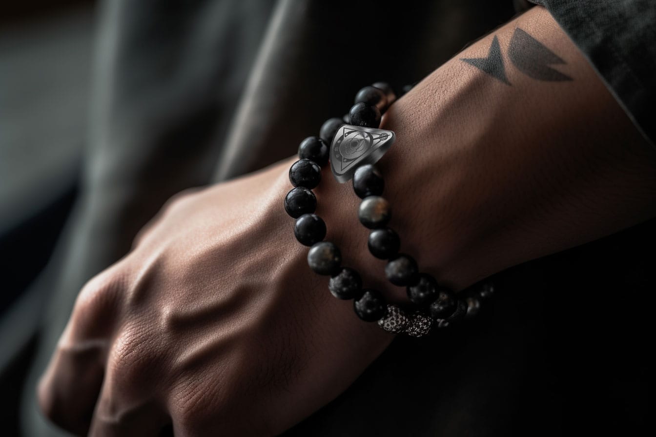 Stone & silver Bracelet - Image 2